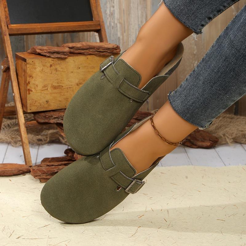 Women’s Closed-Toe Slip-On Birkenstyle Slide Sandals