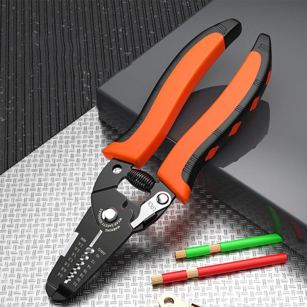 Electrical Wire Stripping Tool Easy Operation with Precision Crimping Function Suitable for Cutting and Pulling Wires