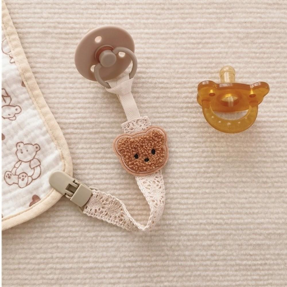 Portable Fabric Rope Dummy Nipple Clip Cartoon Anti-drop Pacifier Holder Toddlers