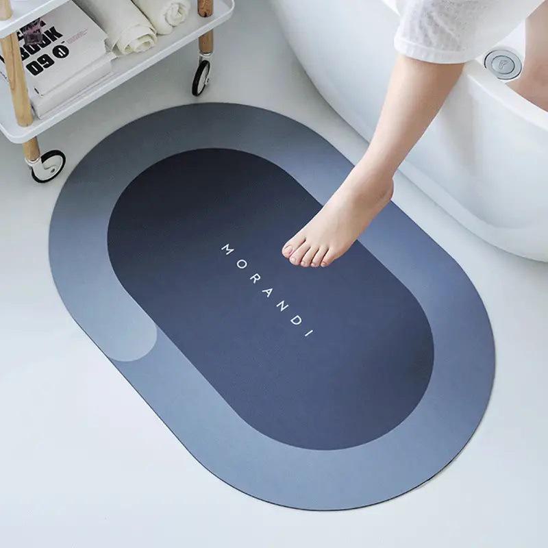 Minimalist Diatom Mud Quick-Dry Non-Slip Bathroom Floor Mat