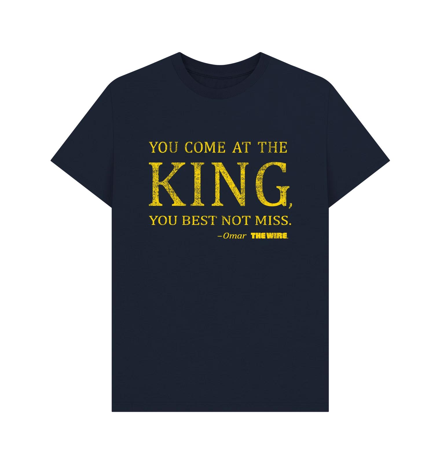 

PREMIUM OFFICIAL The Wire The Wire King Navy T-Shirt 4XL