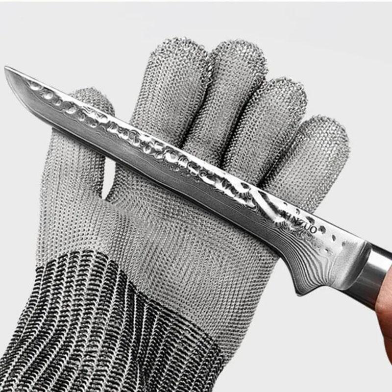 Chainmail Gloves Kitchen Gloves For Cutting Stainless Steel Wire Safety Cutting Accessories Safety Work Gloves For Meat Cutting
