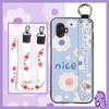 Lanyard Kickstand Phone Case For Samsung Galaxy Xcover6 Pro/SM-G736U/B Oil Painting Wristband Anti-knock Back Cover Ring
