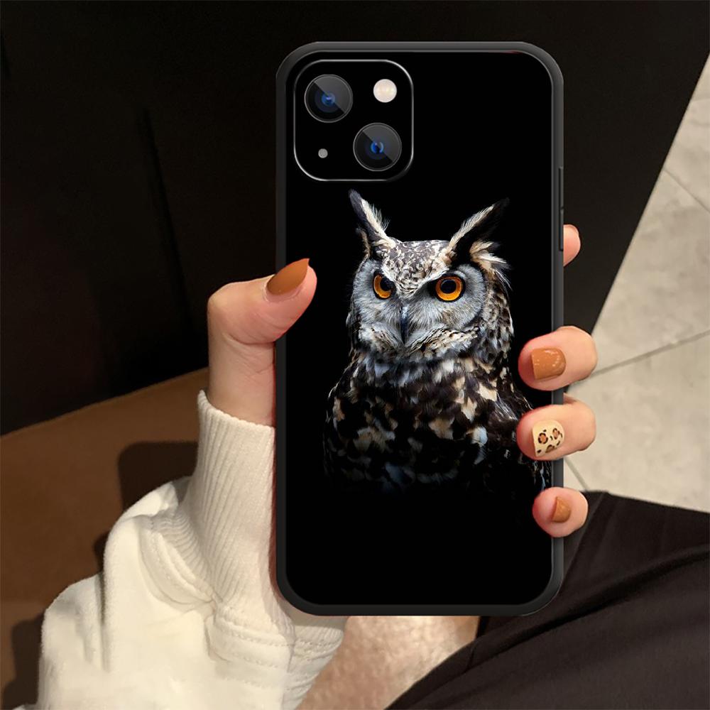Owl Animal Phone Case For iPhone Samsung Galaxy Redmi Xiaomi Oppo OnePlus Note S A 7 8 9 10 11 12 13 14 20 21 22 23 53 54 Pro Max Plus Ultra TPU Soft