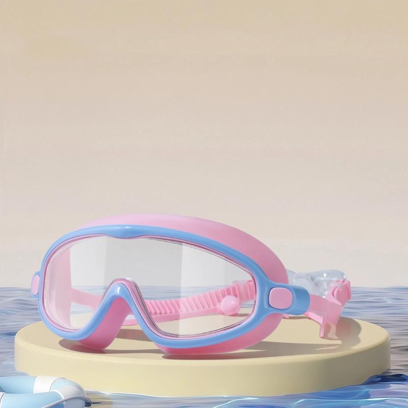 

Kids Swimming Goggles Big Frame Anti-Fog Waterproof Children S Swim Goggles Boys And Girls Multi-Color To Choose розовый