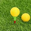 Practice Golf Balls 10Pcs Yellow Soft PU No Scuff Balls for Indoor Outdoor Backyard Training Sessions