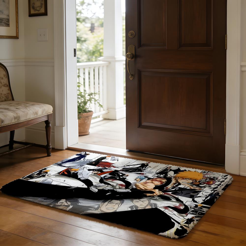 AAnime BBleach Floor Mat Soft Flannel Absorbent Mat Non-Slip Rug Home Bedroom Bathroom