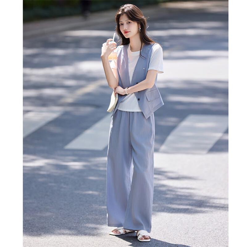Women's Casual Summer Three-Piece Commuter Set