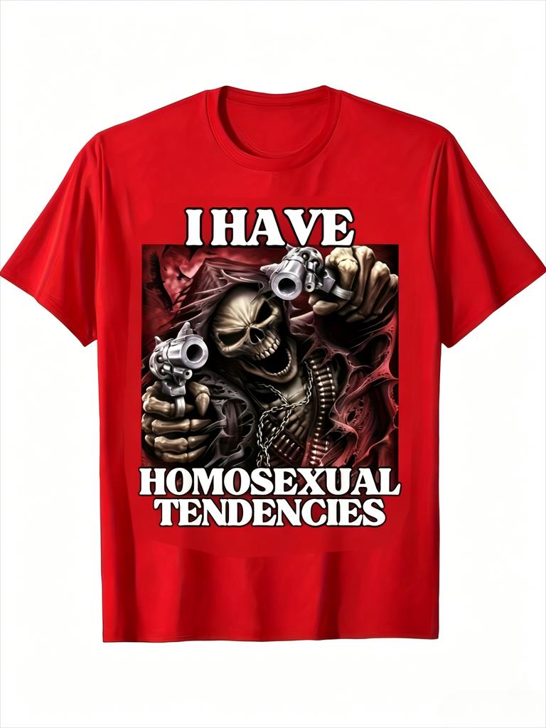Cooles Skelett-Krieger-T-Shirt Mit Kräftigem Textdruck Unisex Oversized Passform Atmungsaktives Gewebe Für Den Täglichen Gebrauch