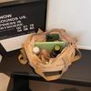 Nylon Tote Bag Women Casual Shoulder Bag with Zipper Pocket for Daily Use