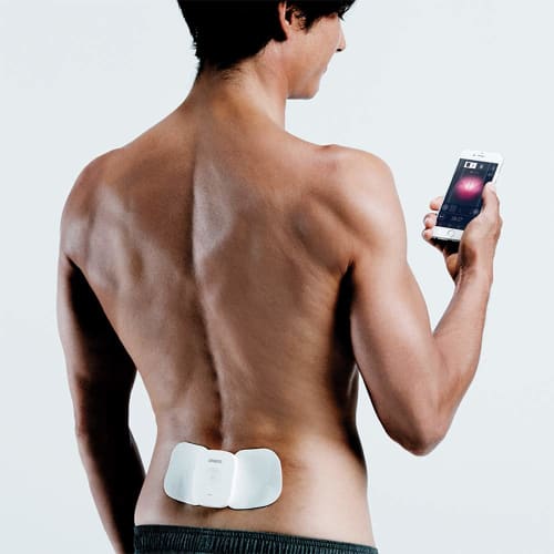 Omron Cordless Low Frequency Therapy Device HV-F601T 2 Units Muscle Fatigue Recovery Microcurrent Bluetooth Compatible White