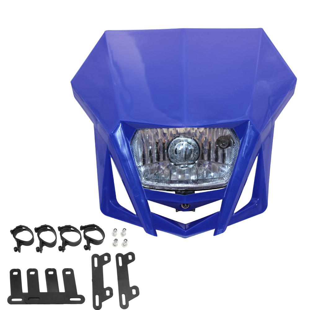 For Honda XR 250 CRF 450 Yamaha WR Motorcycle Headlight Plate Enduro Dirt Bike Accessories Kawasaki Suzuki Motocross Headlamp