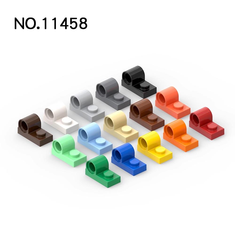 100pcs MOC 11458 Modified 1x2 With Pin Hole Building Block Kit Plate Bricks Particle Idea Educational Toy Children Birthday Gift