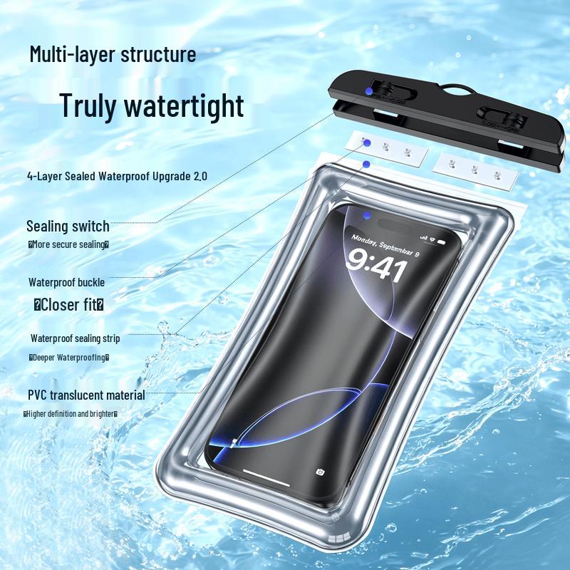 Universal Touchscreen Waterproof Phone Pouch with Lanyard