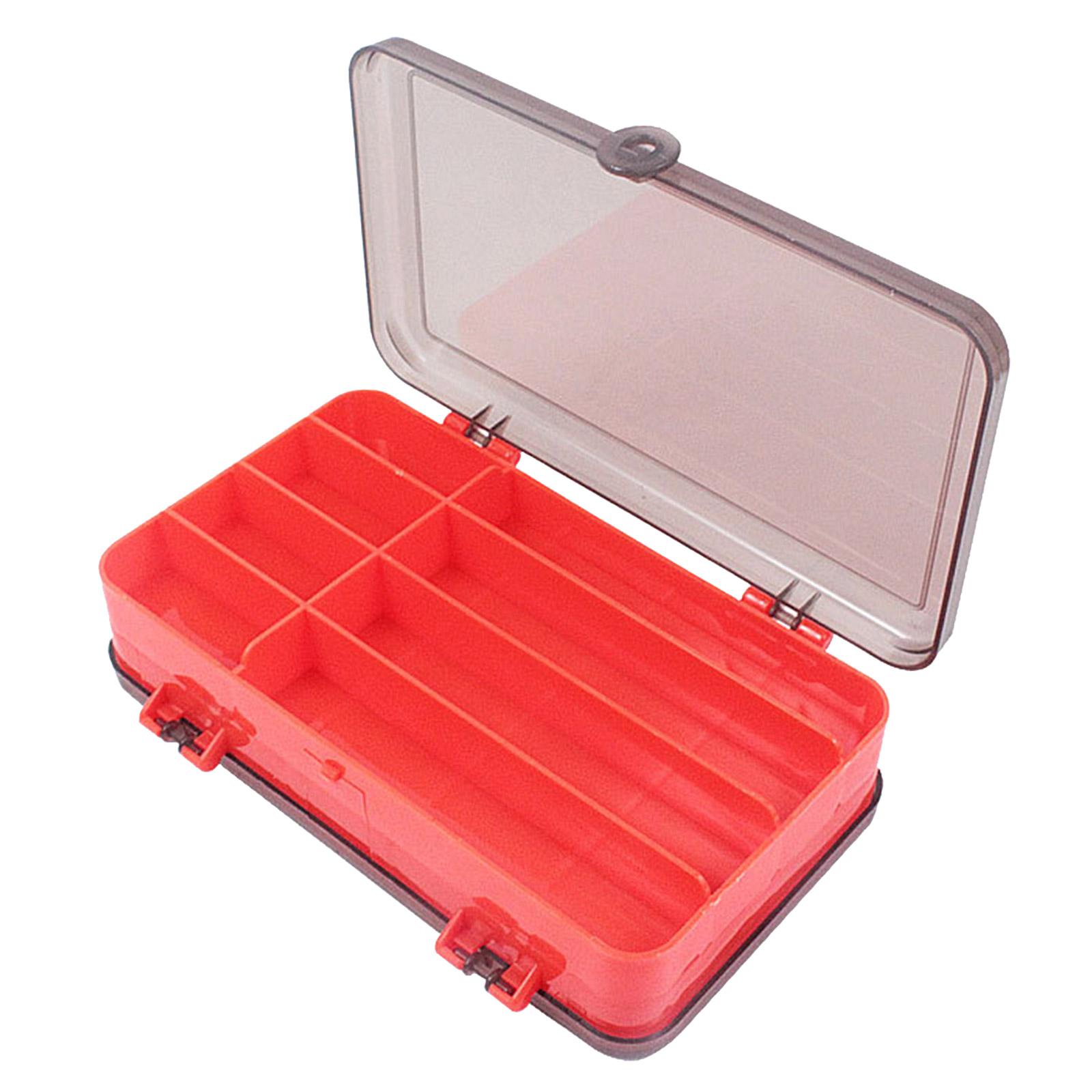 

Fishing Tackle Box Lure Storage 13 Compartments Double Sided Open Strength Container Baits Gear Accesories Fishing Tools 1 красный