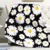 Little Daisy Printed Flannel Blanket Office Student Dormitory Flower Nap Blanket