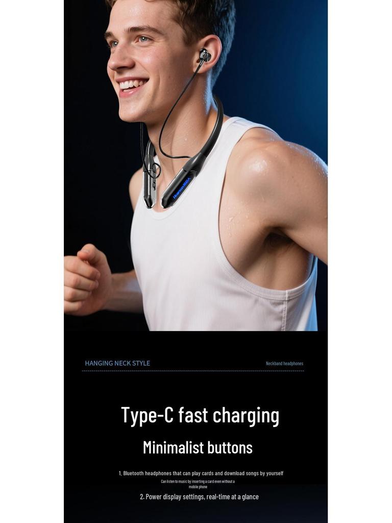 X-51 Bluetooth Neckband Earphones: Wireless, Noise-Cancelling, High-Quality Sound, Ultra-Long Battery, Ideal for Sports
