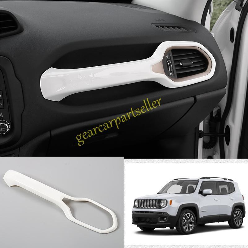 For Jeep Renegade 15-2023 Alpine White Dashboard Copilot Handle Cover Trim 1pc