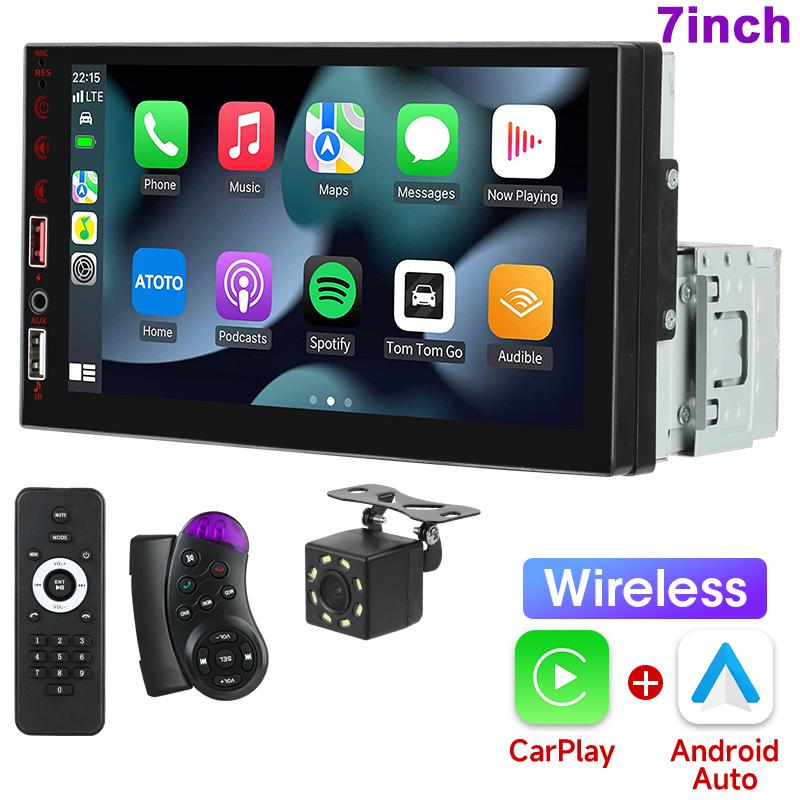 7 Inch Car Radio 1 Din MP5 Carplay Android Auto HD Autoradio Multimedia Player Car Stereo Bluetooth USB FM Universal NO 2Din
