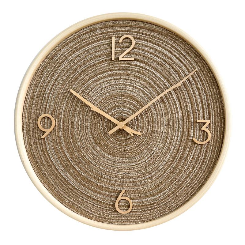 Einfache Nordische Wanduhr Kreativität Massivholz Wanduhren Wohnzimmer Digitale Dekorationsuhr Zimmer Design Elegante Uhr