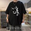 Pokémon Pokémon Genji Cartoon Animation Loose Summer Mens and Womens Printed ShortSleeved Tshirt