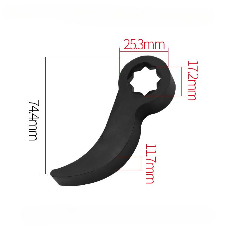 Angle Type Half Axle Disassembly Tool,Drive Pry bar Adapter used for Open-end Wrenches,Disassembling Axles Repair Tool