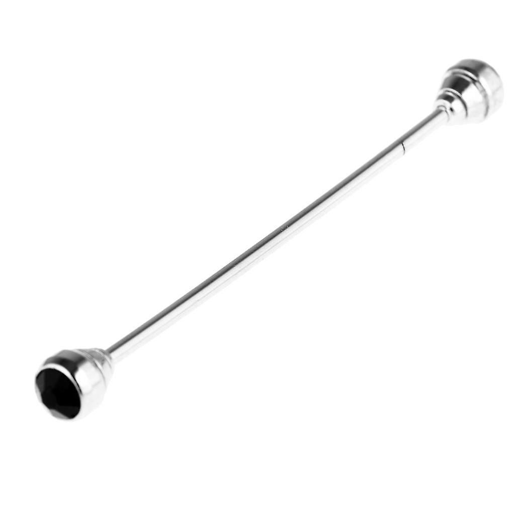 Herren Kragen Krawattennadel Krawattenklammer Bar Schlank Mode Schmuck Schwarz