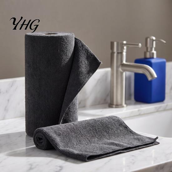 Tearable Cleaning Rolls Microfiber Cloth Roll, Reusable Tear Away Paper Towels, Multi-Purpose Non Shedding Dusting Washable Towels for Kitchen