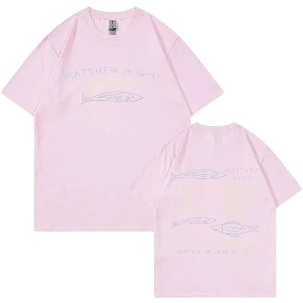 Bible Verse Christian Merch Tshirt Men Women Clothing High Street Fashion Trend Tshirts Summer Casual Loose Cotton T Shirts