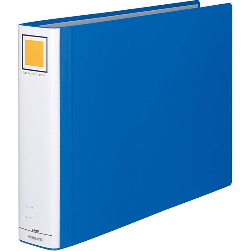 KOKUYO KOKUYO Fu-RT663B Tube File Eco Twin R A3 Horizontal 60mm Binding 2 Holes Blue