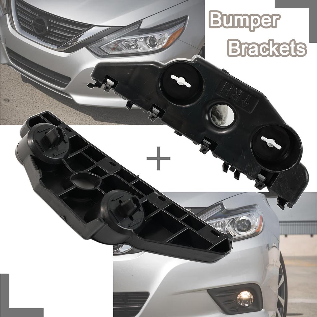 2 stk Bil Foran Venstre Høyre Støtfangerbrakett Førerside Passasjerside Støtfangerstøtte For Nissan 62221-9HS0A Altima 2016 2017 2018