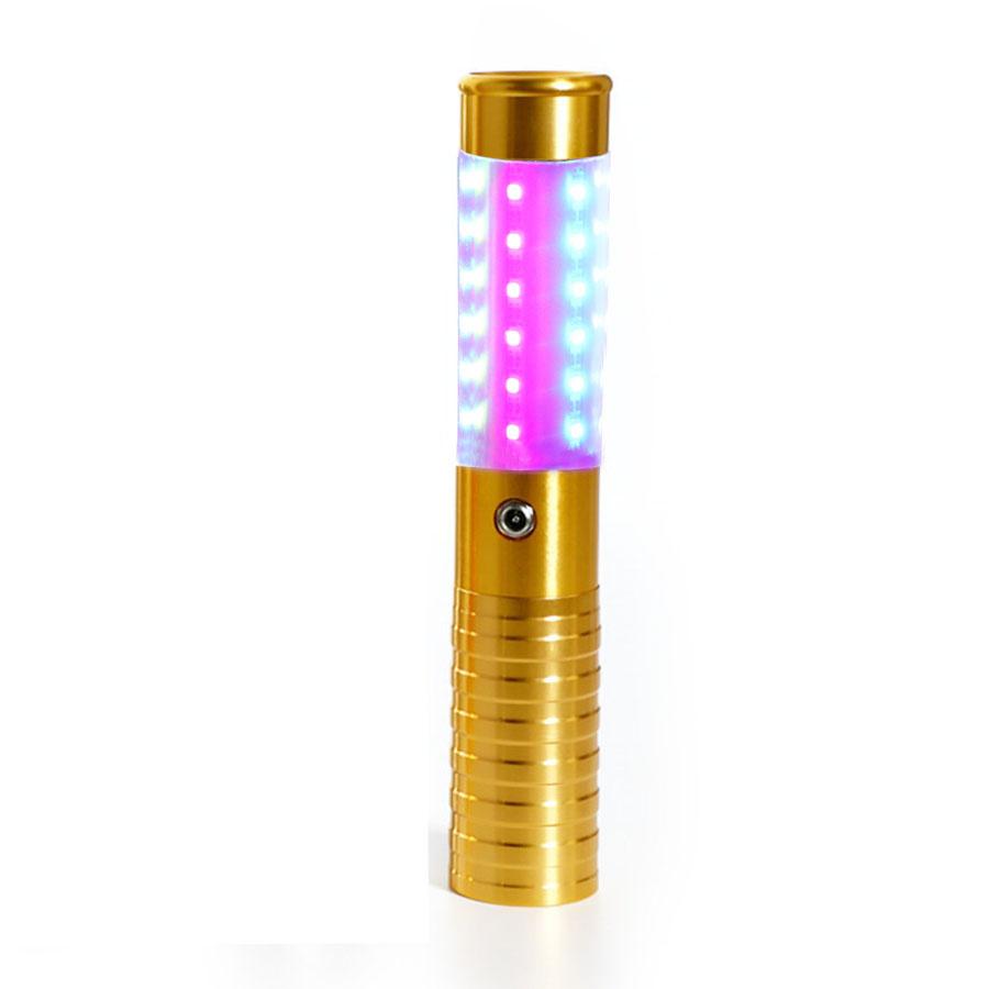 Aluminiumlegierung Wiederaufladbarer blinkender Glow Wine Stick LED Champagnerflasche Wunderkerzen Stick Strobe Baton für Bar Club Decor