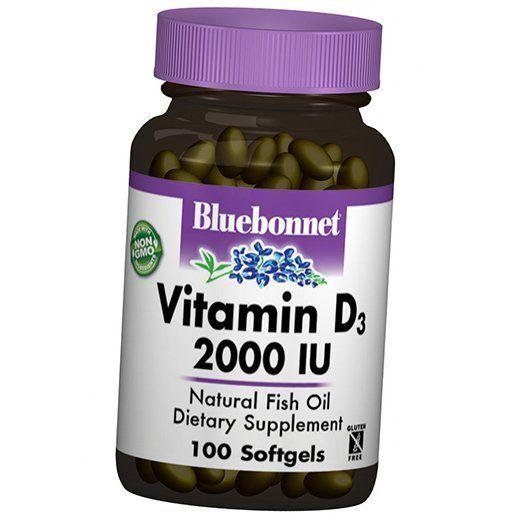 

Вітамін Д3, Vitamin D3 2000, Bluebonnet Nutrition 100 гелкапс (36393009) 100softgels