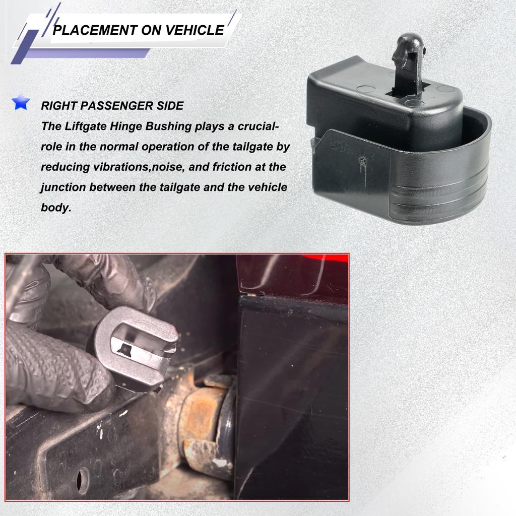 2Pcs Rear Tailgate Bushing Lift 84331136 84131760 22966936 For Chevrolet Silverado Colorado GMC Sierra 2014 2015 2016 2017-2020
