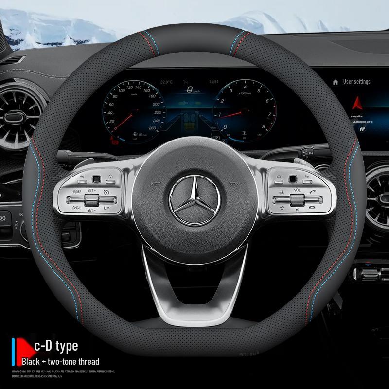 Mercedes-Benz Steering Wheel Covers for C-Class, E-Class, C200L, E300L, GLC260, GLB, GLA.