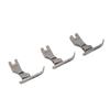 3PCS Zipper Toothpick Presser Foot Lengthened Steel Flat Bed Presser Foot for Industrial Sewing Machine