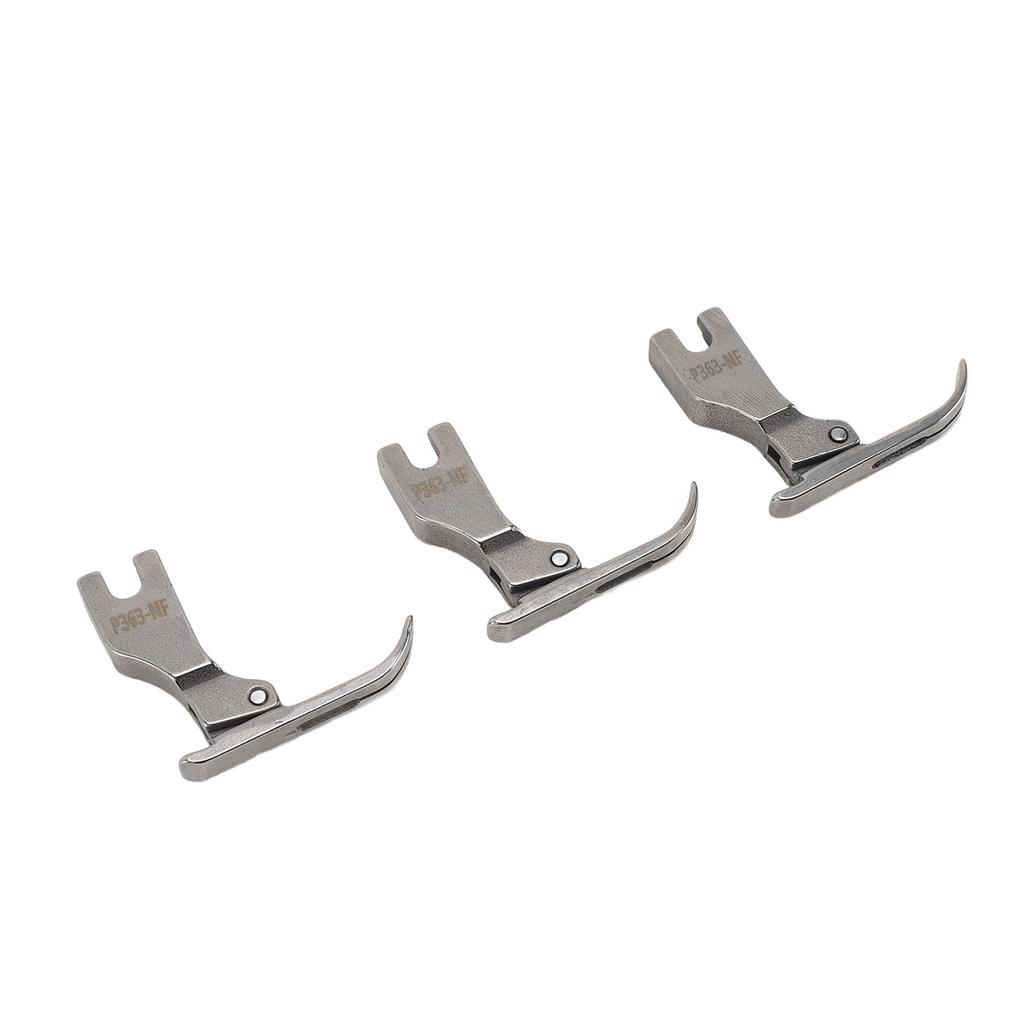 3PCS Zipper Toothpick Presser Foot Lengthened Steel Flat Bed Presser Foot for Industrial Sewing Machine