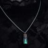 Retro Alternative Necklace Glow Ghost Necklace, Glow-in-The-Dark Bottle Pendant, Cute Mysterious Keepsakes Earrings, Gothic Halloween Jewelry
