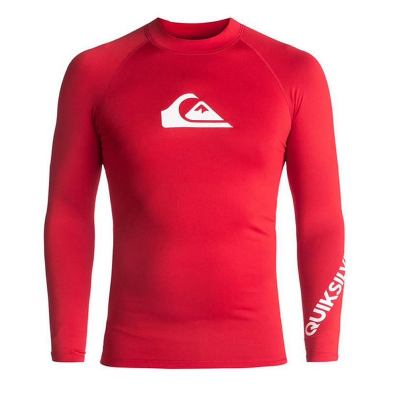 Mens Long Sleeve Rash Guard UPF 50 Sun Protection Swim Shirt Surfing Swimming Snorkeling