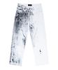 Seuteulaikeu White Artstroke Relax Jeans