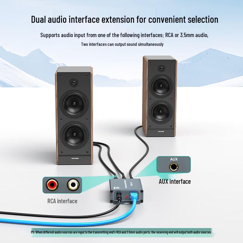 MT-viki MT-EA1 Audio Network Extender (3.5mm/RCA, 500m)