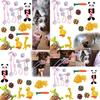 Kit de 6x Brinquedos de Corda para Cães Resistentes e Duráveis Nó de Mastigar Bola Pet Filhote Urso Brinquedo de Algodão Atacado