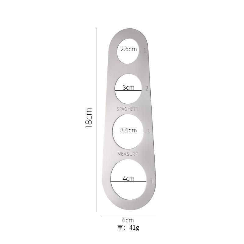 

Измеритель спагетти из нержавеющей стали, мера для макарон, лапши, кухонная линейка для торта, рулетка, бесплатные измерительные кухонные инструменты, гаджеты