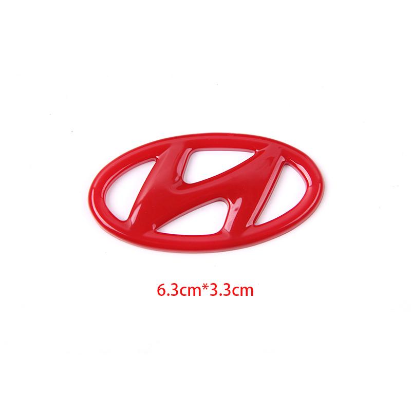 1pcs Car Steering Wheel Emblem Sticker Accessory For Hyundai Genesis N-LINE I10 I20 I30 I40 IX20 IX35 Kona Getz Veloster Tucson XX3