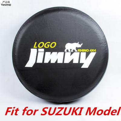 14 "; 15 "; Inch PVC עור חוסך מקום גלגל חילוף כיסוי מגן אביזרי רכב עבור 2012 2013 2014 Suzuki jimny 14#15#