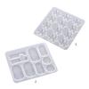 Aromatherapy Tablets Silicone Mold Puzzle Shape Resin Mold Keychain Charm Epoxy Casting Mold Rectangle Tags Molds DIY
