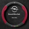 Car Steering Wheel Cover For Opel OPCline Astra Corsa Grandland Insignia Mokka Vectra GTC Tigra Vivaro Zafira Auto  Accessories
