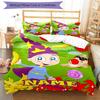 3pcs Custom Name Aggu The Little Wizard Bedding Set Duvet Cover Closure Includes 1 Duvet Cover & 2 Pillowcases, Soft and Comfortable for All Seasons.