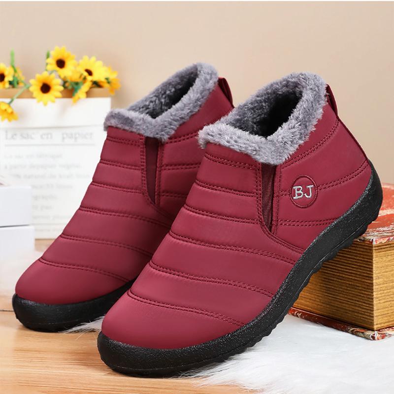 Winter Women'S Shoes New Couple Thickened Warm Cotton Shoes Non-Slip Waterproof Snow Boots Cotton Boots Women'S Shoes