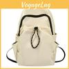 Backpack Outdoor Nylon With Solid Color And Drawstring Design For School Travel